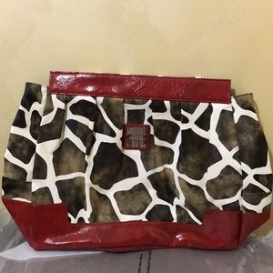 Miche Magnetic Bag Prima, Miche Red Trim Giraffe, SHELL ONLY, Faux Leather